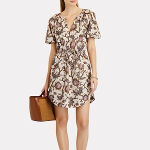 ALC Adelaide Floral Tie-Waist Mini Dress Size: 6